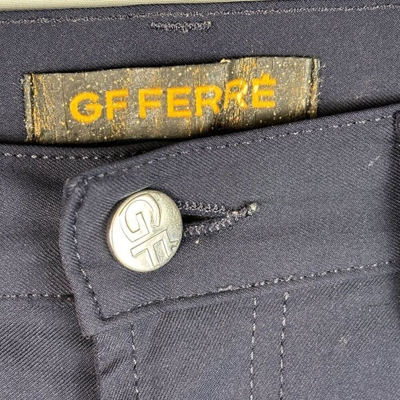 Gianfranco GF Ferre Mens Ittierre Navy Nylon Stretch Pants Sz 34 X 32 Golf Italy - Picture 4 of 11